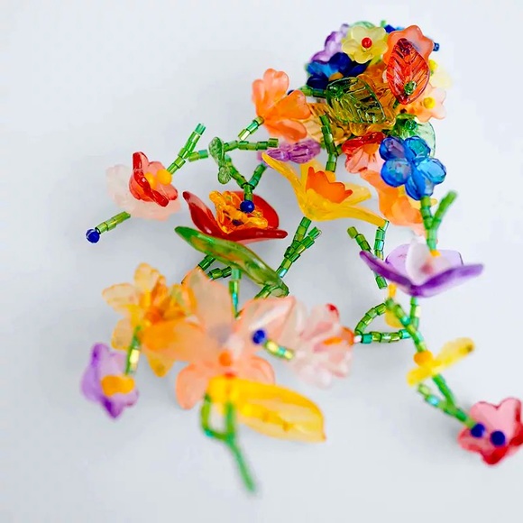 🍋2/$30 New Zara Cascading Flower Drop Earrings - Picture 4 of 8